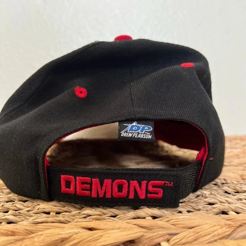 Vintage XFL San Francisco Demons Hat Black Adjustable Strapback Embroidered Logo - Picture 5 of 8